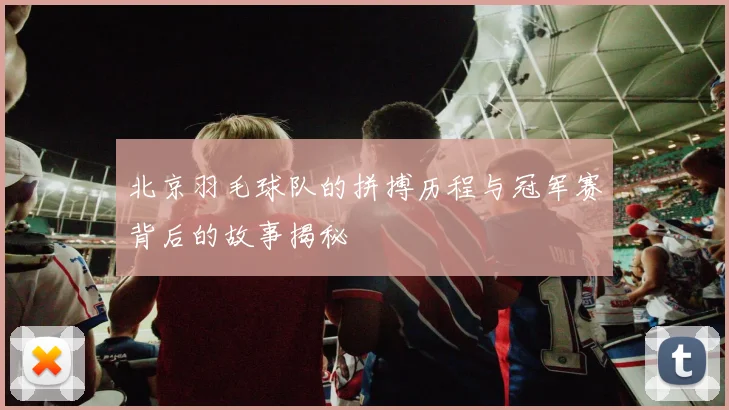 北京羽毛球队的拼搏历程与冠军赛背后的故事揭秘
